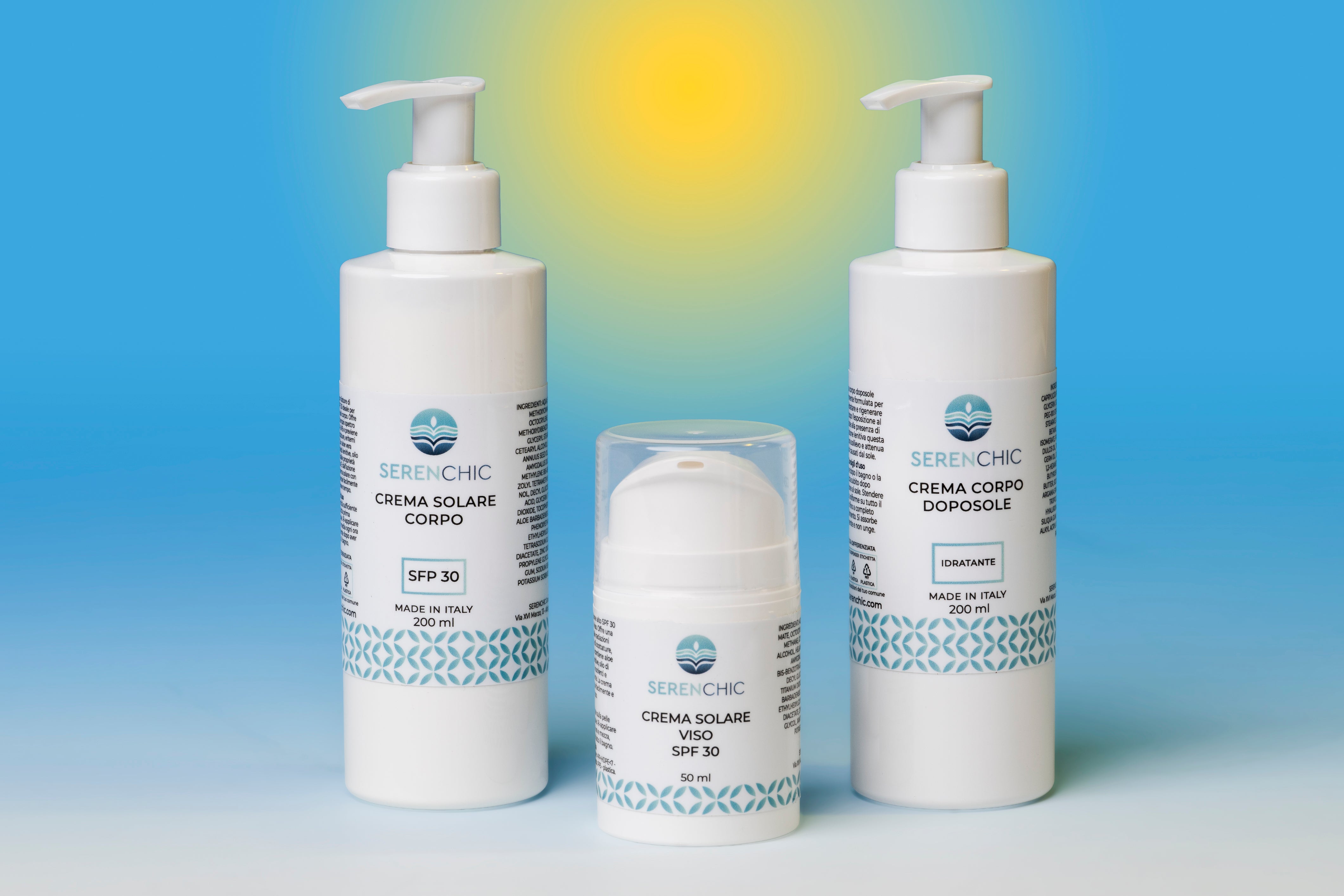 Set Solare Protezione SPF 30 – Corpo, Viso e Doposole